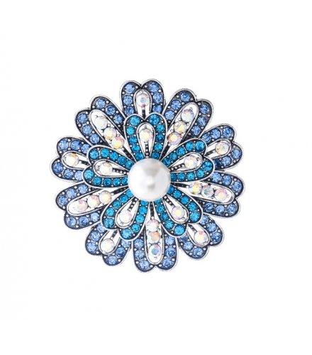 XSB255 - High-End Exquisite Blue Flower Brooch